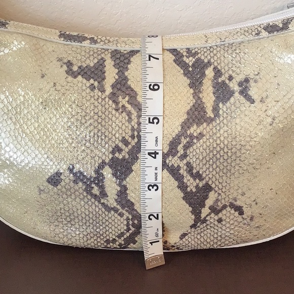 Donald J Pliner Couture Metallic Snake Print Bag - Picture 9 of 15